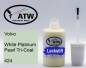 Preview: Volvo, White Platinum Pearl Tricoat, 424: 20ml Lackstift, von ATW Autoteile West.